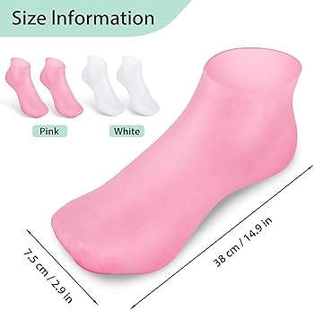 Silicon Gel Moisturizing Sock, Foot Care Protector, Women Foot Spa Pedicure